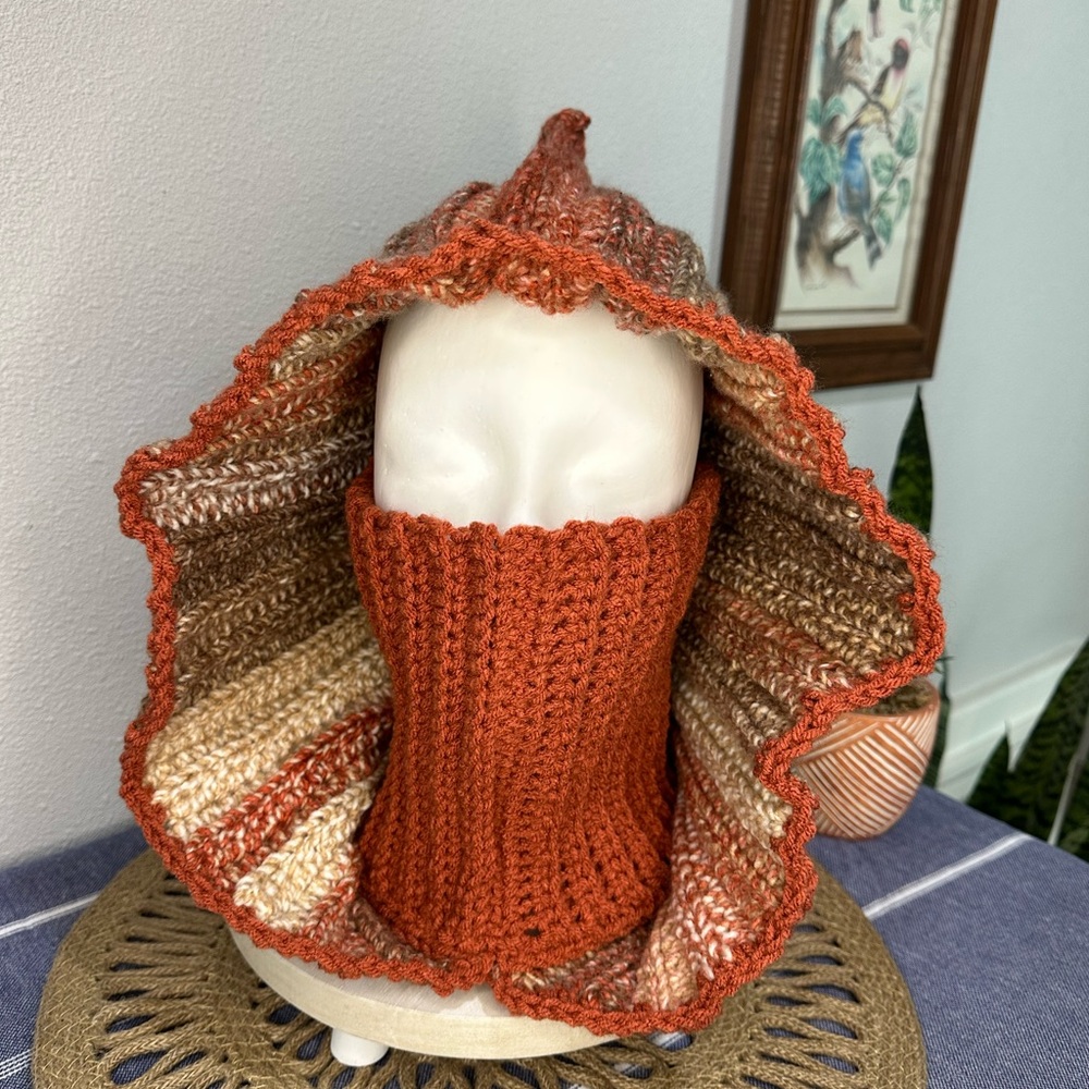 Handmade crocheted balaclava